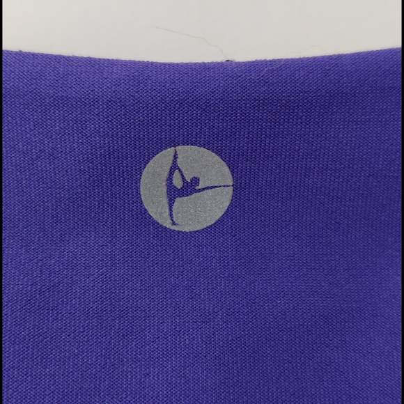 Swim gym athletic sport top running dance top purple and black swimming suit top - Picture 4 of 5